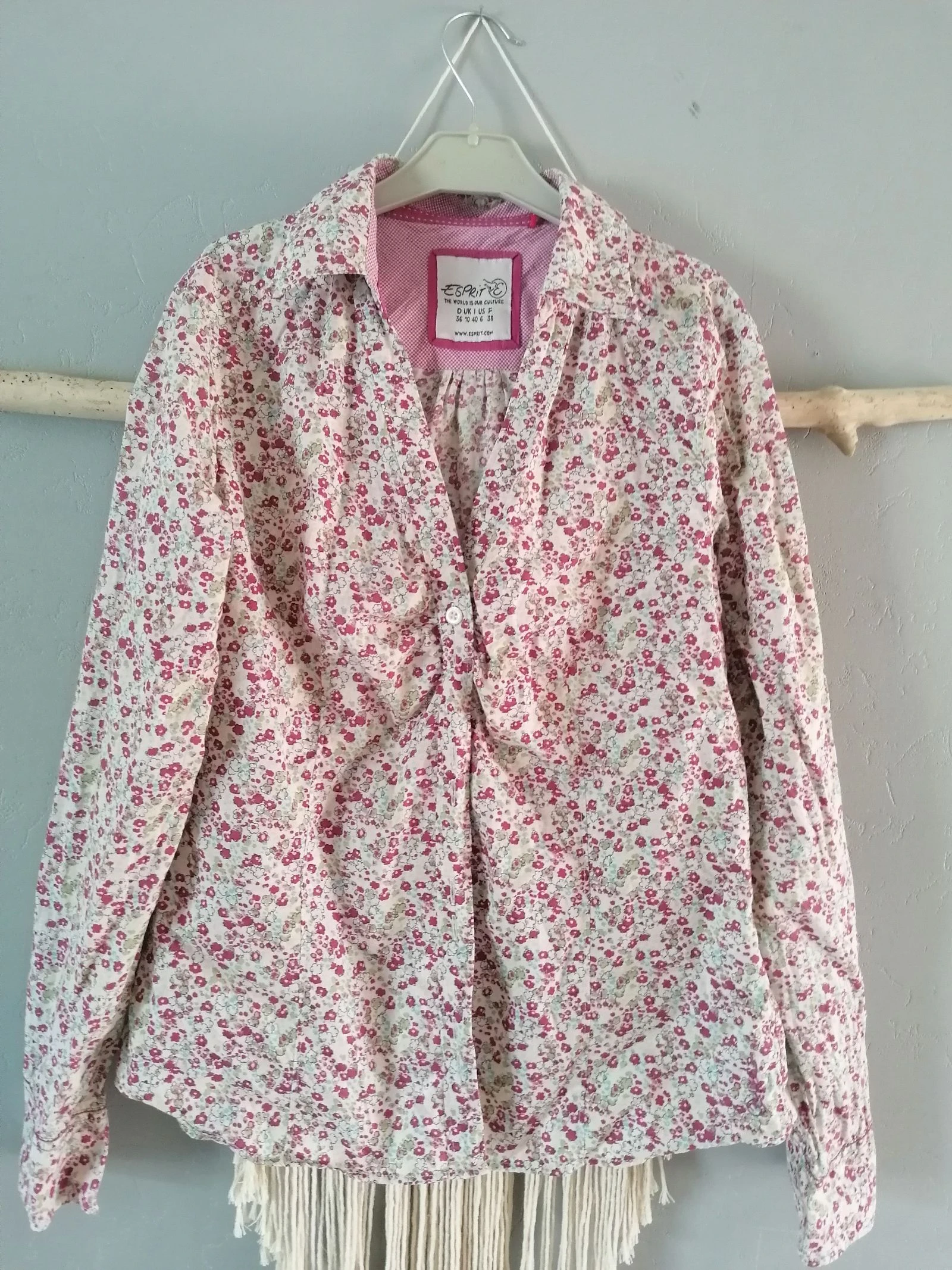Chemise manche longue, 38, esprit, imprimé liberty 